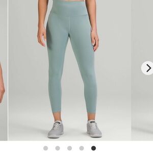 NWT Lululemon Wunder Train High-Rise Tight 25” Leggings in Misty Glade Size 6